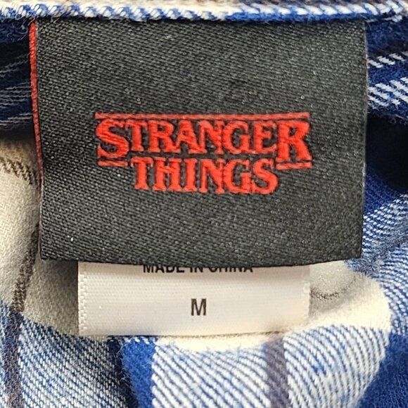 Netflix Stranger Things Plaid Boyfriend Shirt, Women's Medium - Picture 8 of 14